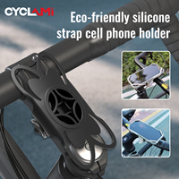 CYCLAMI Silicone Bicycle Phone Holder Universal Bike Motorcycle Mobile Phone Stand Handlebar Clip Bracket For All Phone Stand