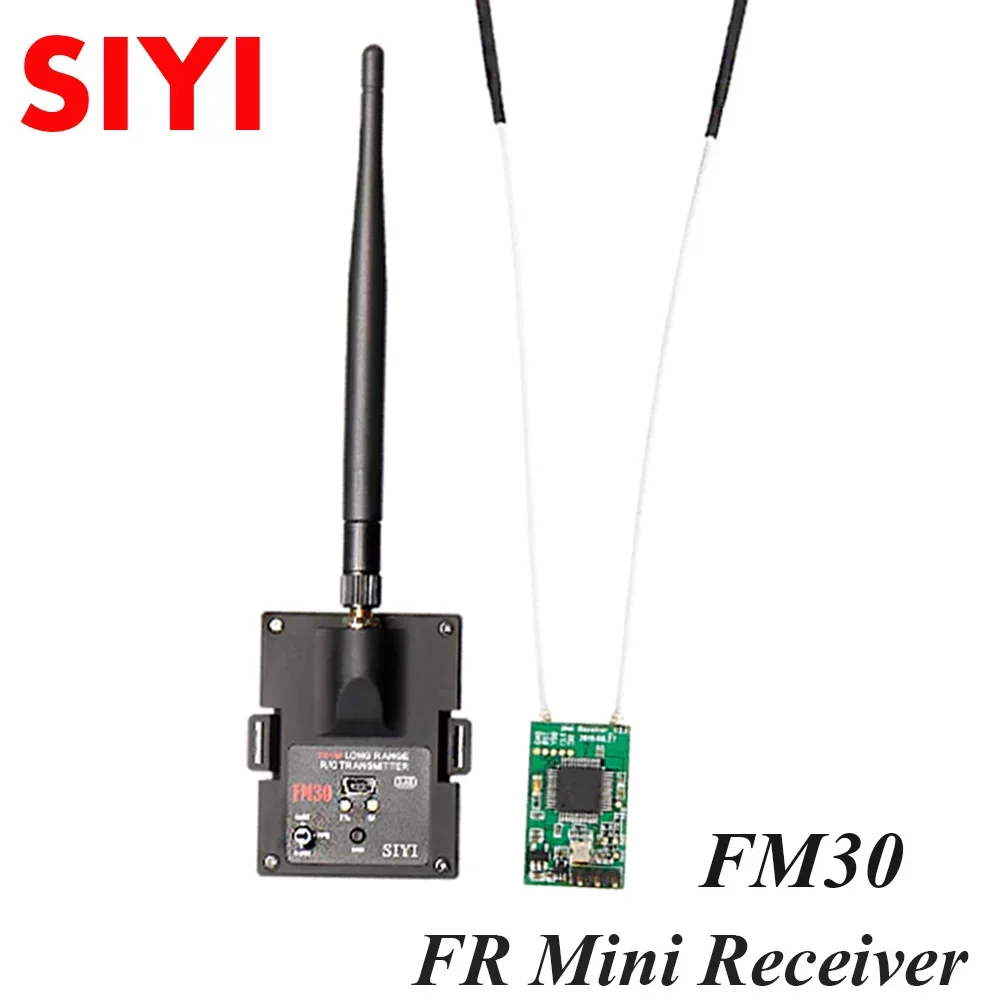 SIYI-Módulo de Radio FM30 de largo alcance, 2,4G, 30KM, telemetría Datalink, Bluetooth con receptor FR/Mini receptor OpenTX OTA Racing RC