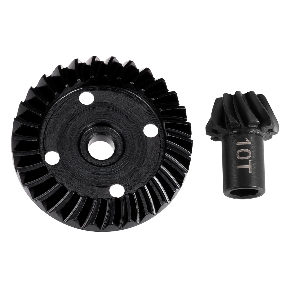 AXSPEED 40CR Steel Helical Bevel 10T+30T Front Rear Axle Gear for MJX 14210 14209 16208 1/14 RC Car Drift Truck Upgrade Parts