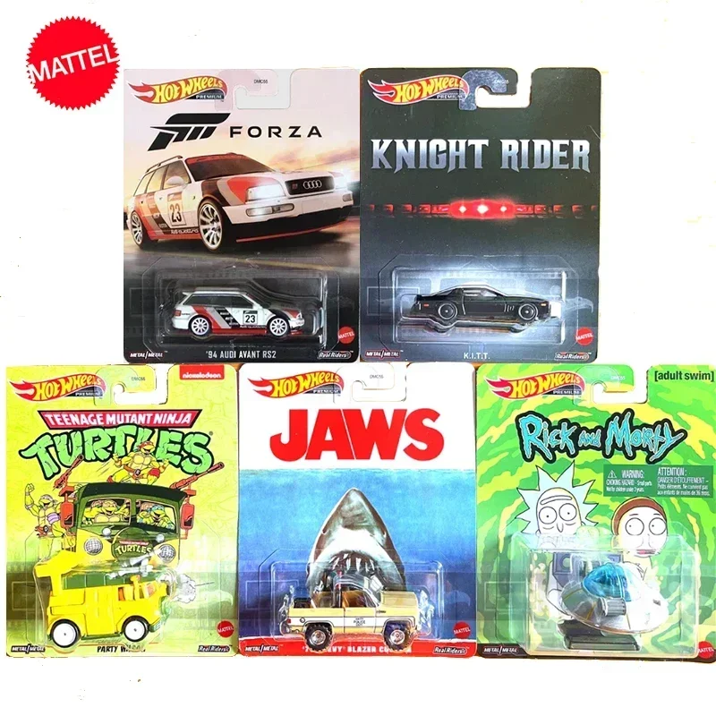 Original Mattel Hot Wheels DMC55 Car Movie Culture Licensed Entertainment Forza Rick Morty Vehicle Toys for Boys Collection Gift