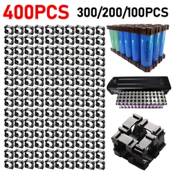 Supporto per batteria al litio 100 pezzi 18650, staffa per pacco batteria in plastica Supporto per batteria a celle cilindriche Distanziatore per batteria fissa fai-da-te