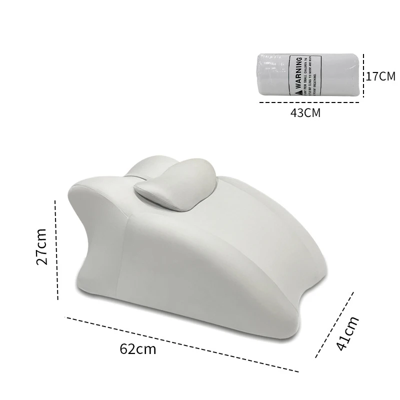Memory Foam Bed Wedge Pillow for Face Down Sleeping with New Prone Position Ergonomic Pillow for Reading Couple's Lying Pillow