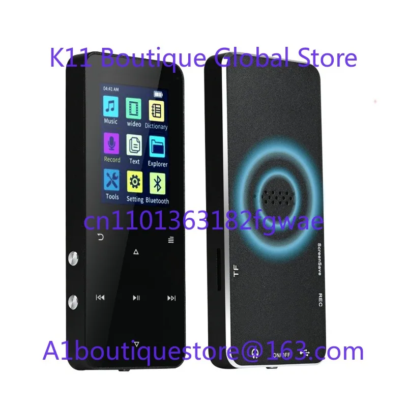 

Foreign Trade Metal Bluetooth MP3 Student Walkman MP4 Lossless Music Player Touch Screen Recording Card Can Be Inserted