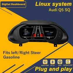 Car 10.25 Inch LCD Digital Cluster Instrument Panel Virtual Dashboard for Audi Q5 2009-2018 SQ 2013-2017