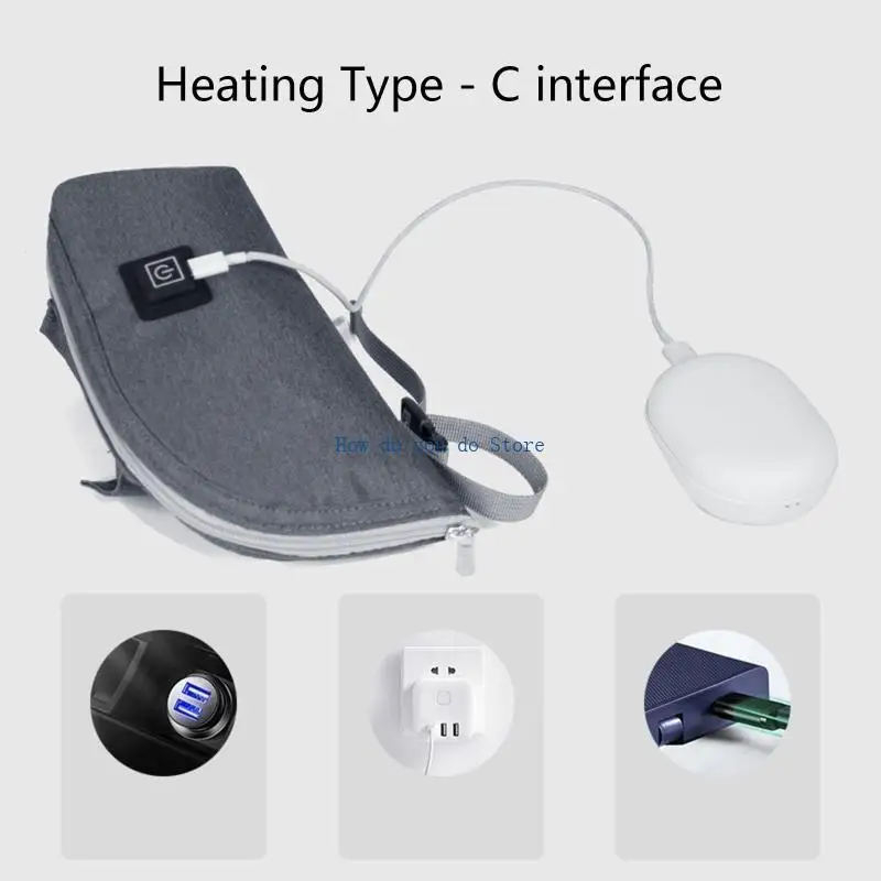 19QF USB เครื่องอุ่นขวดนมแบบพกพาเครื่องอุ่นนมทารกขวดนมอุ่นฉนวนกันความร้อนเทอร์โมถุงร้อน