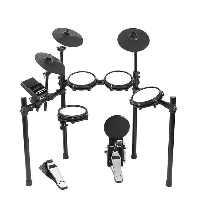 

Equipped Completely Jazz 5 Drums Birch Wood Percussion Instruments Electronic Bass Drum Set With Pedal