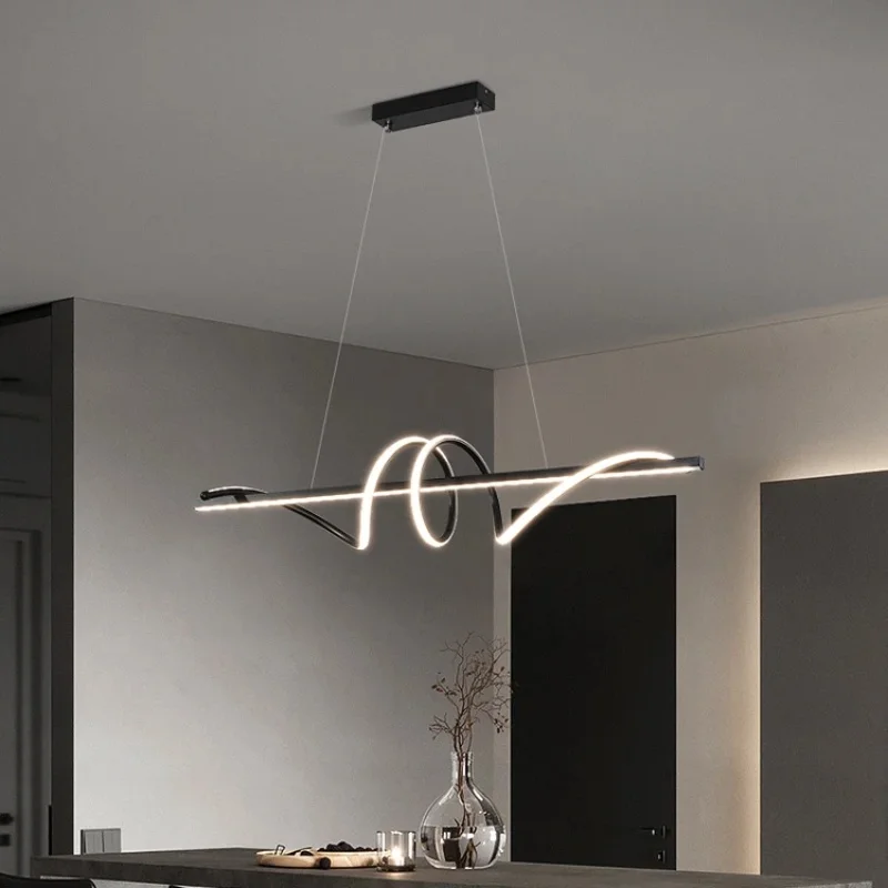 Imagem -03 - Modern Minimalista Led Pendant Lights Luminária Pendurada para Sala de Estar e Jantar Cozinha Mesas de Comida Quarto Decoração de Casa