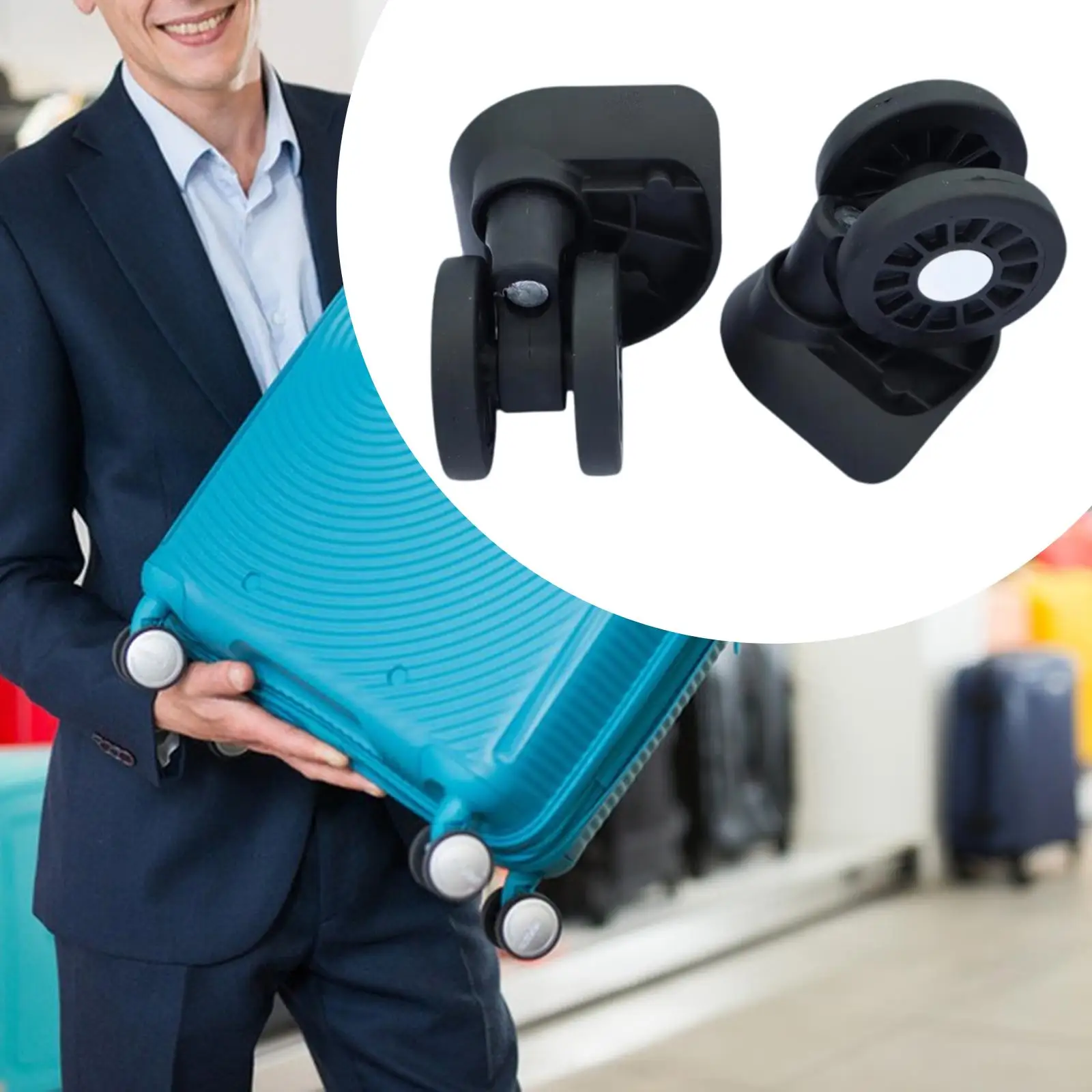 

Luggage Wheels for Repairing Silent Wear Resistant Sturdy Suitcase Casters
