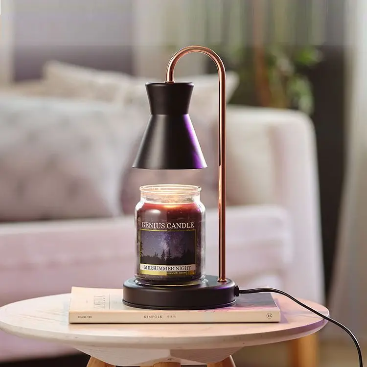 

Adjustable solid wood simple fusion candle lamp warm atmosphere at the bedside of the room no fire aromatherapy desk lamp