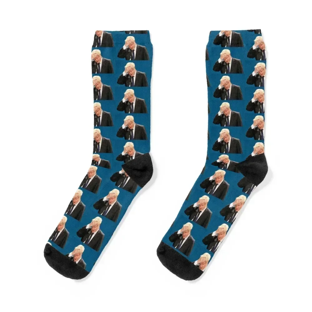 

Boris Johnson facepalm Socks retro Stockings gym Man Socks Women's