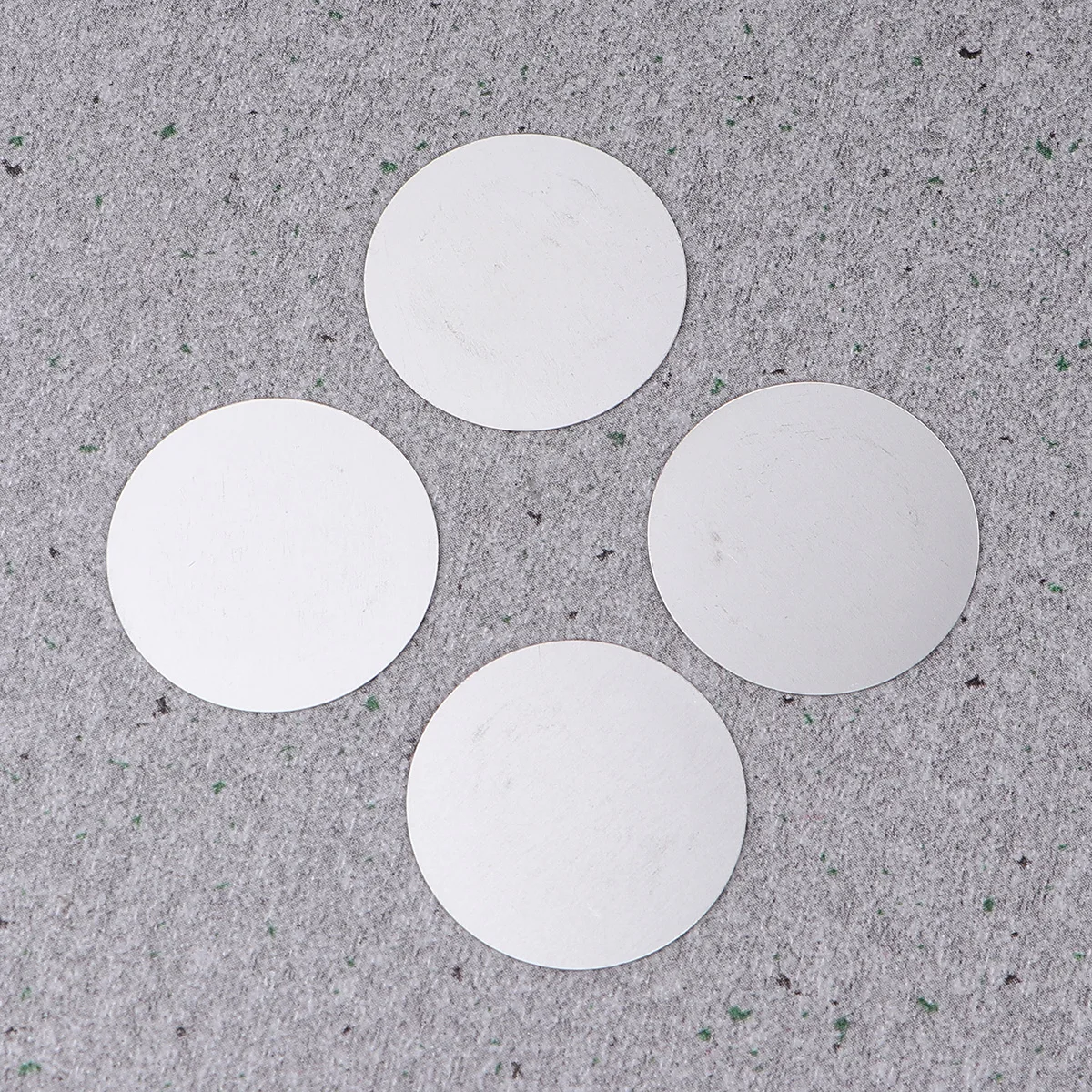 

100pcs Diameter 27mm-20 Piezoelectric Iron Pieces Durable Film Gasket Components Accessories (Silver)