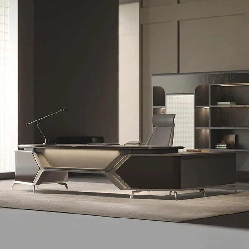 Luxury Modern Office Desk Display Aesthetic Decoration Design Office Desk Executive Crafts Escritorio Oficina Salon Furniture