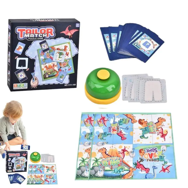 Matching Game For Kids Skill-Building Clothes Matching Game Creative Kids Playing Card Activities Game With A Bell For Children