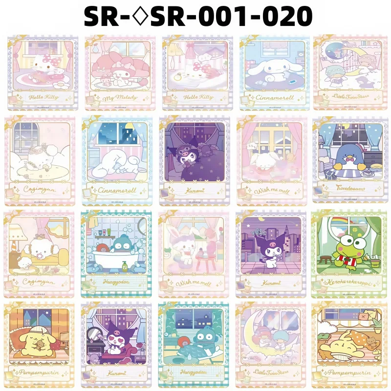 กล่องต้นฉบับซานริโออะนิเมะน่ารักคุโรมิ เมโลดี้ คิตตี้ ซินนามอนโรลคอลเลกชันการ์ดดรีมเจอร์นีย์ตอน AR CR การ์ดเด็กของขวัญ