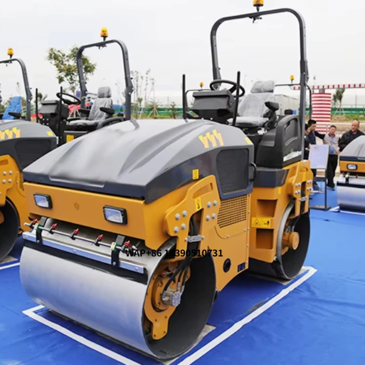 

Tandem Road Roller XMR403 4Ton Hydraulic Double Drum Vibratory Roller for Sale