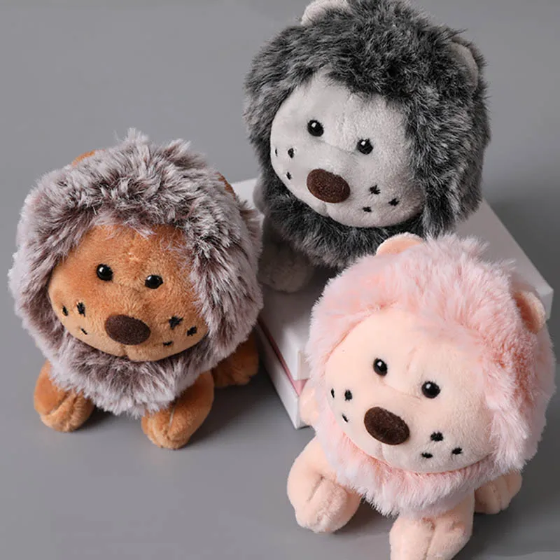 Cartoon Cute Little Lion Plush Doll Creative Kawaii Plush Keychain Pendant Kids Couple's Bag Charm Children's Birthday Gifts