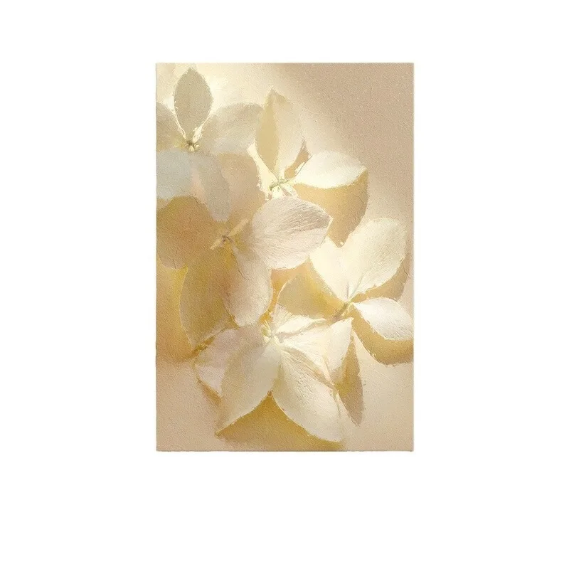 Cream wind decorative painting, living room floor painting, Nordic ins flower sofa background wall mural, texture porch painting