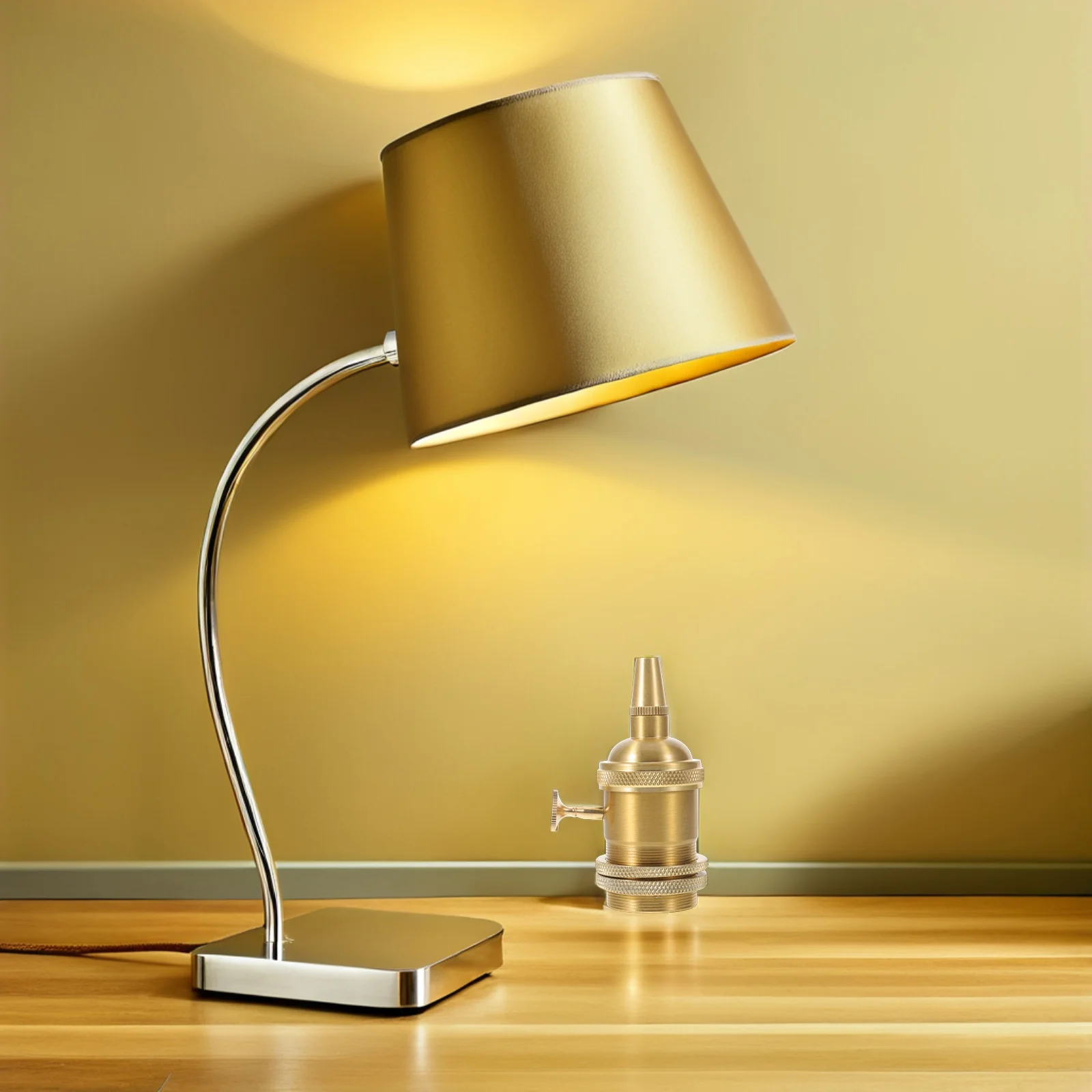 

Vintage Lamp Socket Bronze E27 Base Screw Thread Decorative Light Fixture Parts for DIY Pendant Lamp Holder Repair