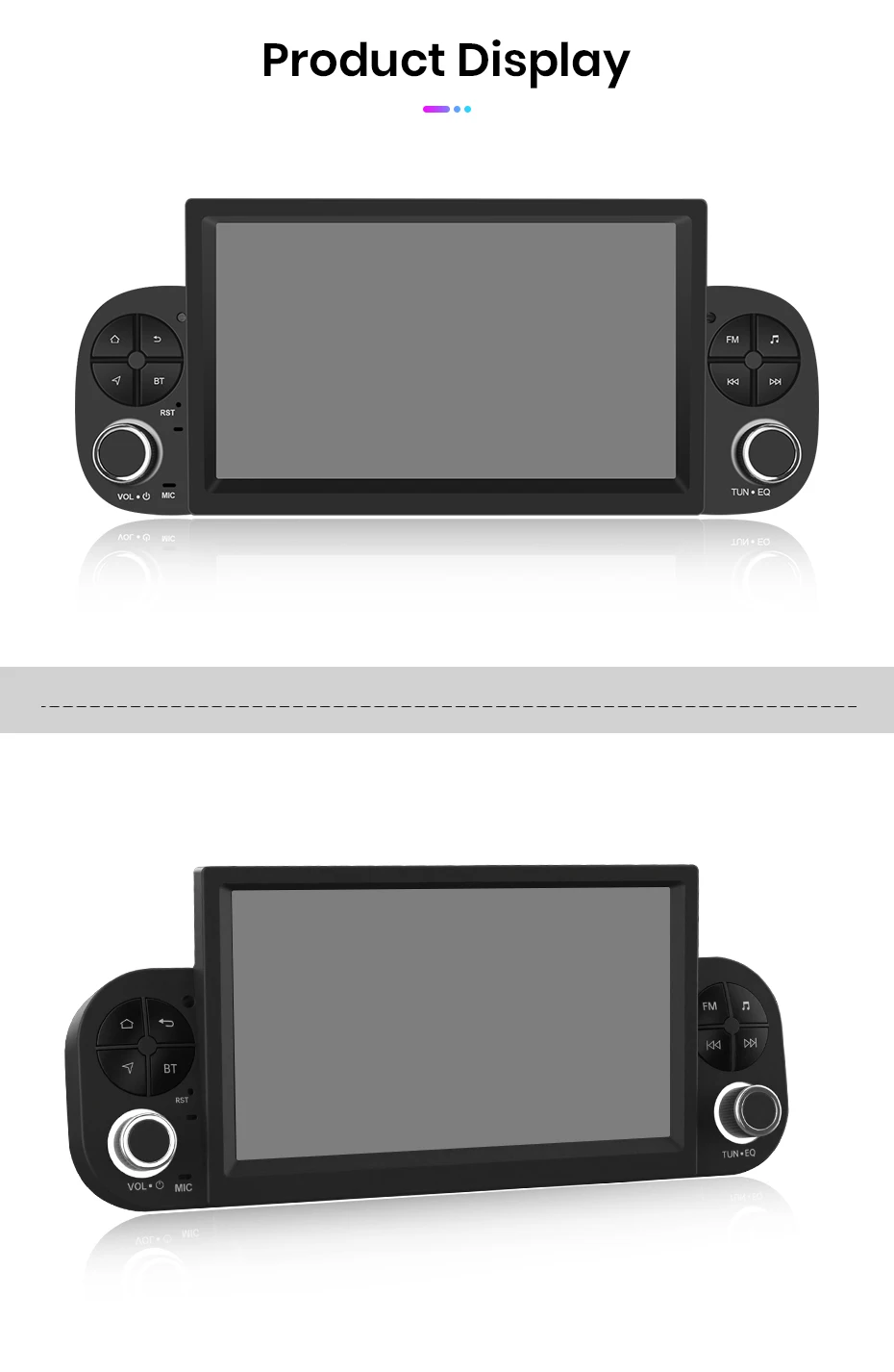 Junsun 7" Wireless Carplay Android Auto Autoradio für Fiat Panda 2013 2014 2015 2016-2020 Stereo GPS Multimedia Player 4G FM SWC – Detail 26