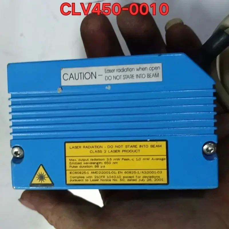 Second-hand industrial barcode scanner CLV450-0010 function test is normal