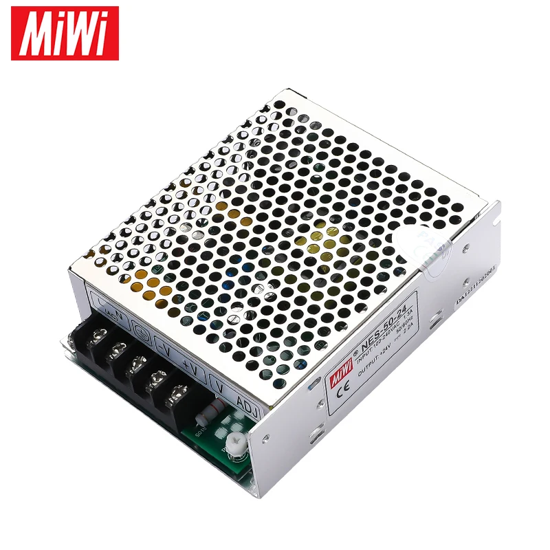 NES-50-24 Switching 50W 24V AC DC Single Output Power Supply for Led Strip Lights Driver Transformer