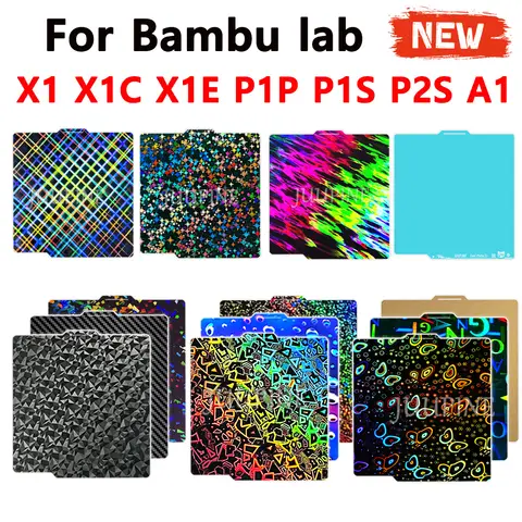 P2S Build Plate for Bambu Lab A1 P1P P1S Smooth X1C Spring Steel Sheet Double Sided 3D Print For Bamboo X1 Carbon Plate Bed P2SC