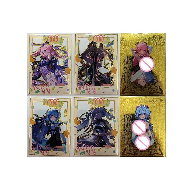 أنيمي آلهة قصة ياي ميكو إيولا ريم Sangonomiya Kokomi تحصيل بطاقات فلاش بطاقات عيد الميلاد هدايا عيد ميلاد لعب الأطفال