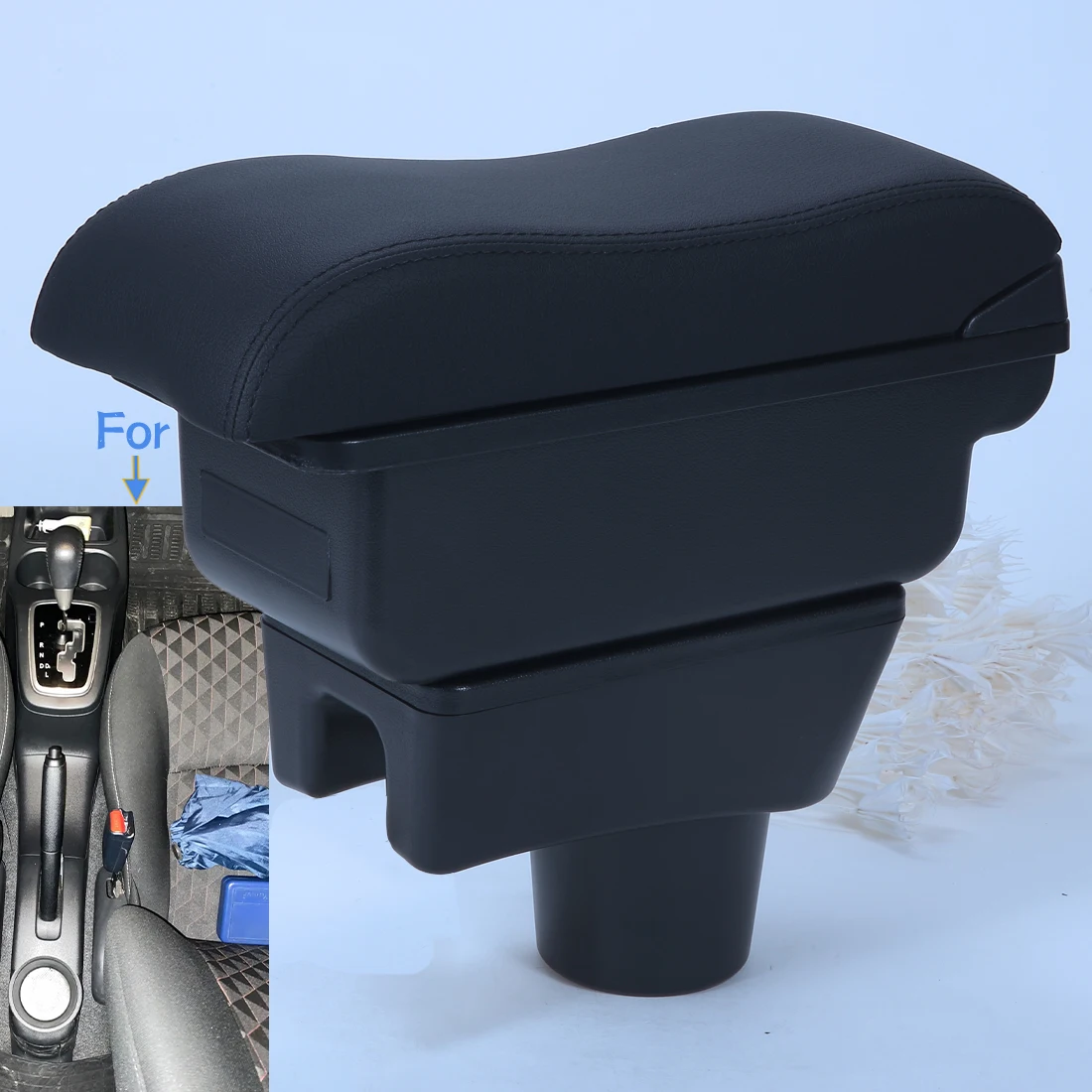 Para Mitsubishi Attrage Mirage caja de reposabrazos para Dodge Attitude Mitsubishi Space Star MLTSUBLSHI MLRAGE caja de almacenamiento de reposabrazos de coche