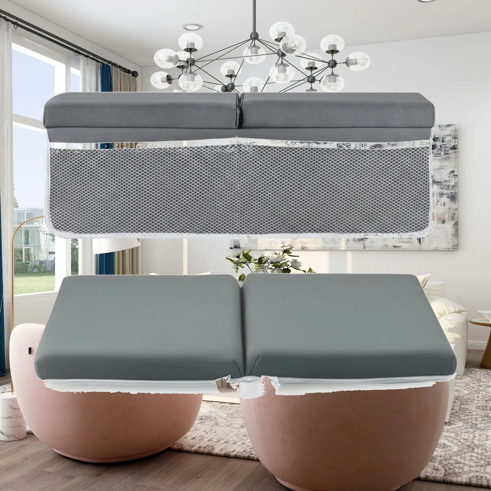 Bath Kneeling Mat Cushioned Foldable Bath Kneeling Pad with Elbow Support Pad Ergonomic Non-Slip for Caregivers, Baby Bathing