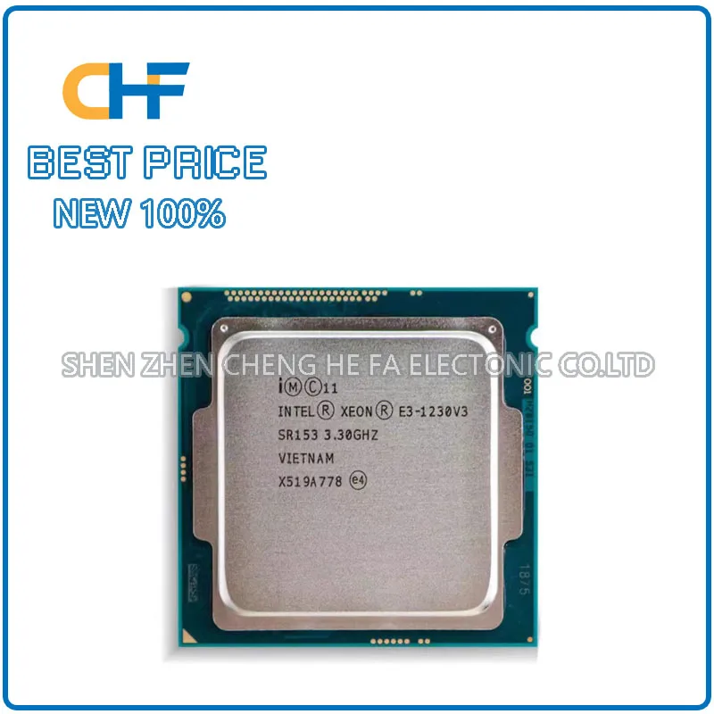Intel Xeon E3 1230V3 quad core eight thread 3.3GHz LGA1150 CPU processor E3-1230V3