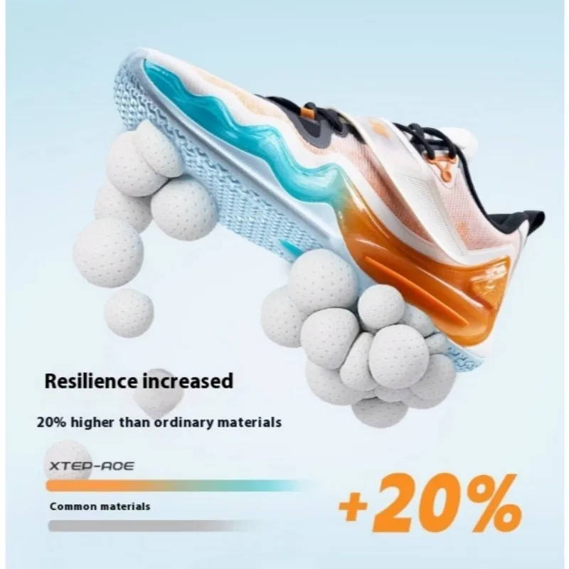 Xtep Linsanity 2-V2 Basketballschuhe für Herren 2024, Sommer-Kampfsportschuhe, hohe Stoßdämpfung, weiche Turnschuhe 876219120006