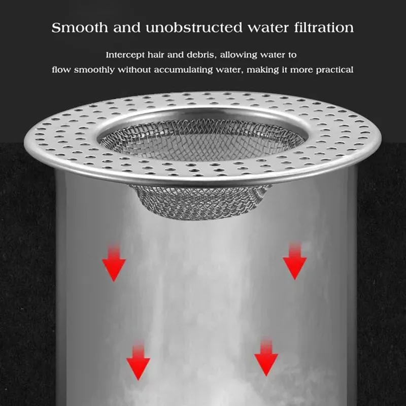 

Stainless Steel Floor Drains Kitchen Food Slag Bathroom Mesh Sink Filter Strainer Hair Catcher Stopper Home Metal Drain Plugs