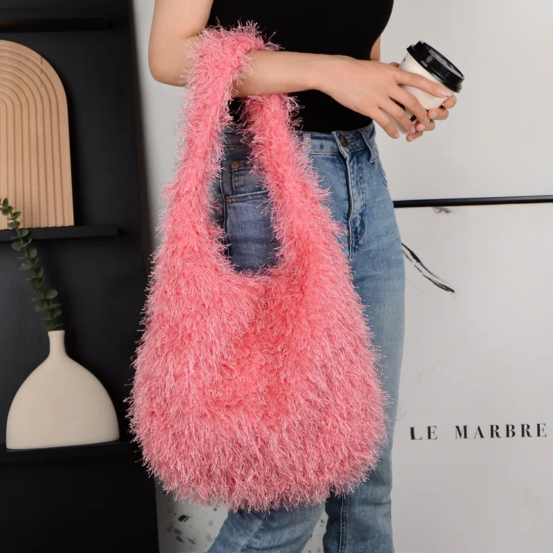 حقيبة كتف نسائية عصرية من القطيفة ذات سعة كبيرة حقيبة كتف رسول حقيبة كروس حقائب يد كاجوال