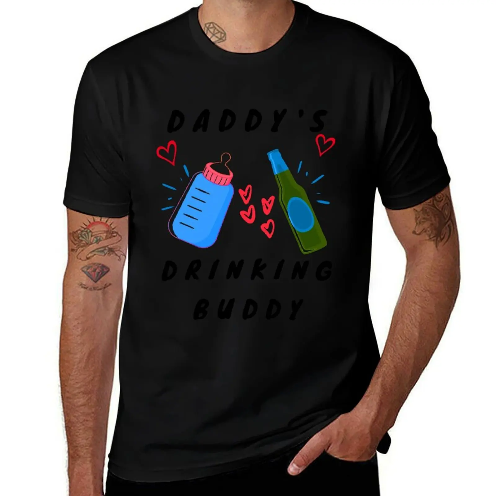 Daddy's Drinking Buddy Onesies Bodysuit / Baby Shower Gift / Onesie Boy Onesie Dad Gift Bodysuit Bodysuit T-Shirt
