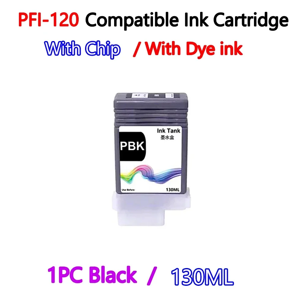 

PFI-120 Compatible Ink Cartridge PFI120 Full Ink cartridge With Chip With Dye Ink For Canon TM-200 TM-205 TM-305 TM-300 Printer