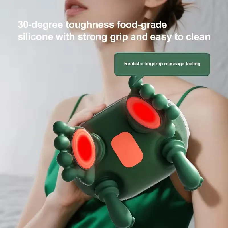 Master Hand Neck Shoulder Massager Deep Tissue Shiatsu Back Cervical Massage Machine Bionic Electric Fatigue Relief Relax Muscle