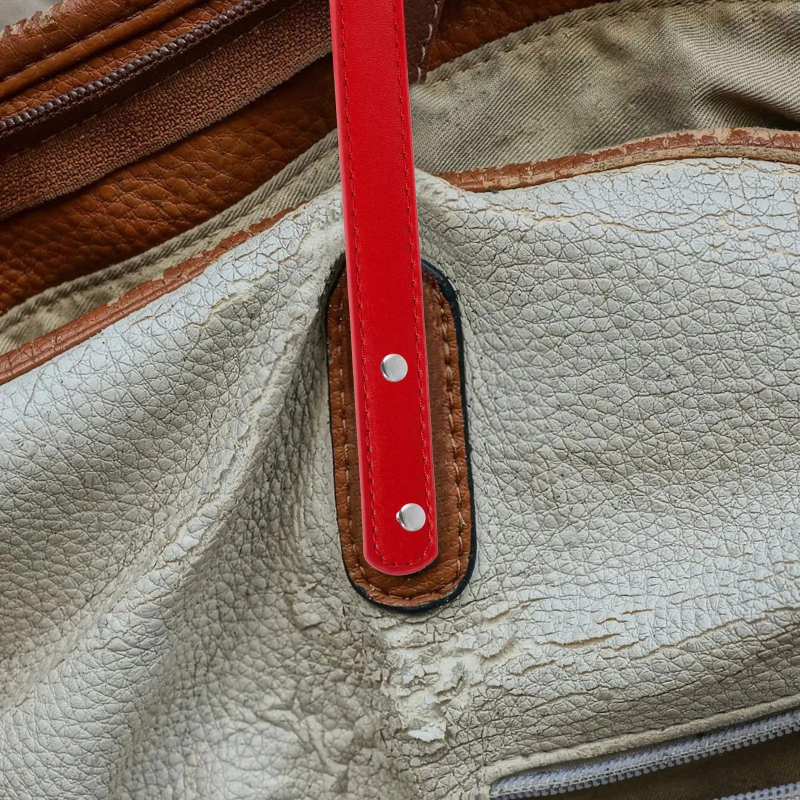 

2Set DIY Bag Rivets PU Handbag Strap Replacement Lightweight Comfortable Shoulder Bag Accessory Slim Elegant Style