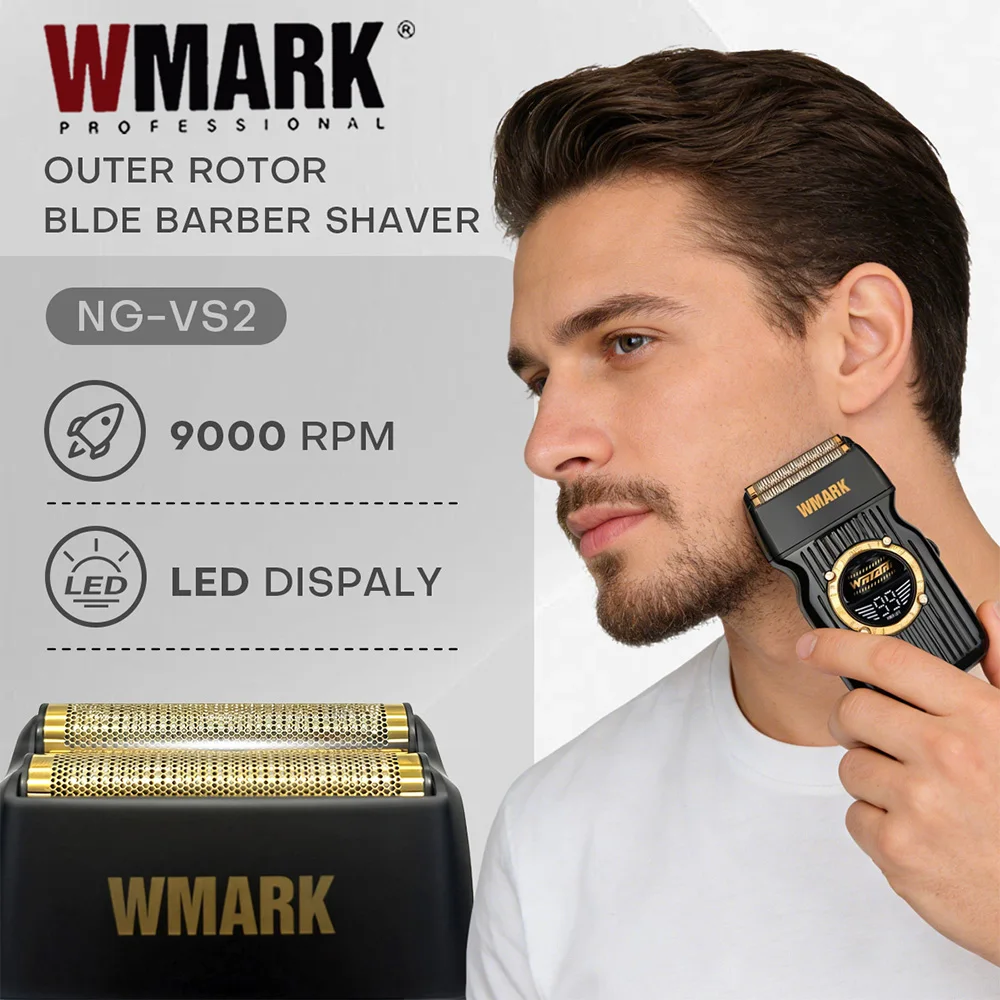 WMARK barbeador elétrico masculino maquininha de barbear masculino Barbeador Elétrico Aparador de Barba Reciprocante Máquina de