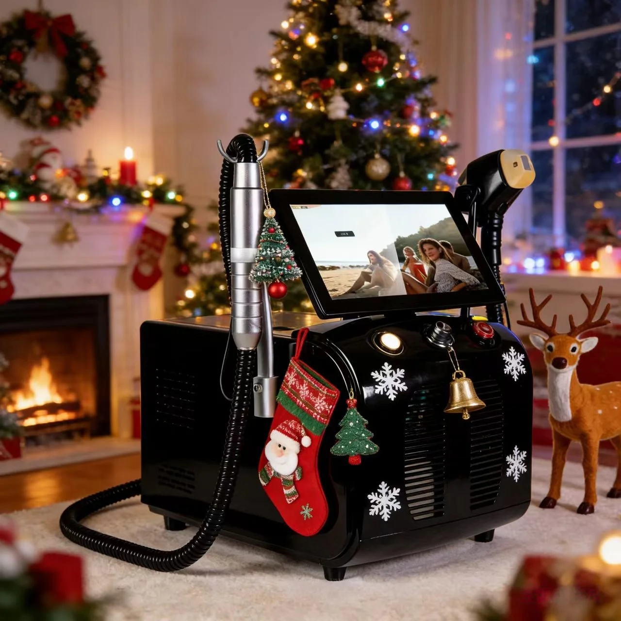 

Устройство 2025 Сопрано Титан 808 Диодный лазерный аппарат для удаления волос 3 длины волны Безболезненное лазерное устройство для волос 4000 Вт