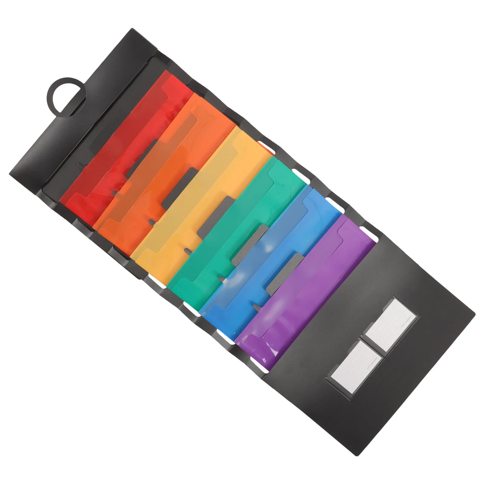 

Stylish Portable Plastic Folder with Pockets Large Capacity Multi-Layer Document Holder for Contracts Vouchers Cards File
