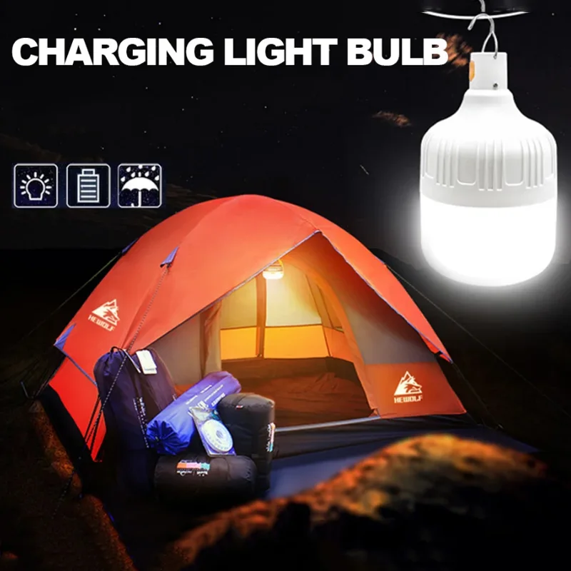 Imagem -02 - Lâmpada Led Recarregável para Camping Lanterna Portátil Tendas de Emergência ao ar Livre Iluminação Equipamento Lanterna Lâmpada Usb Pcs