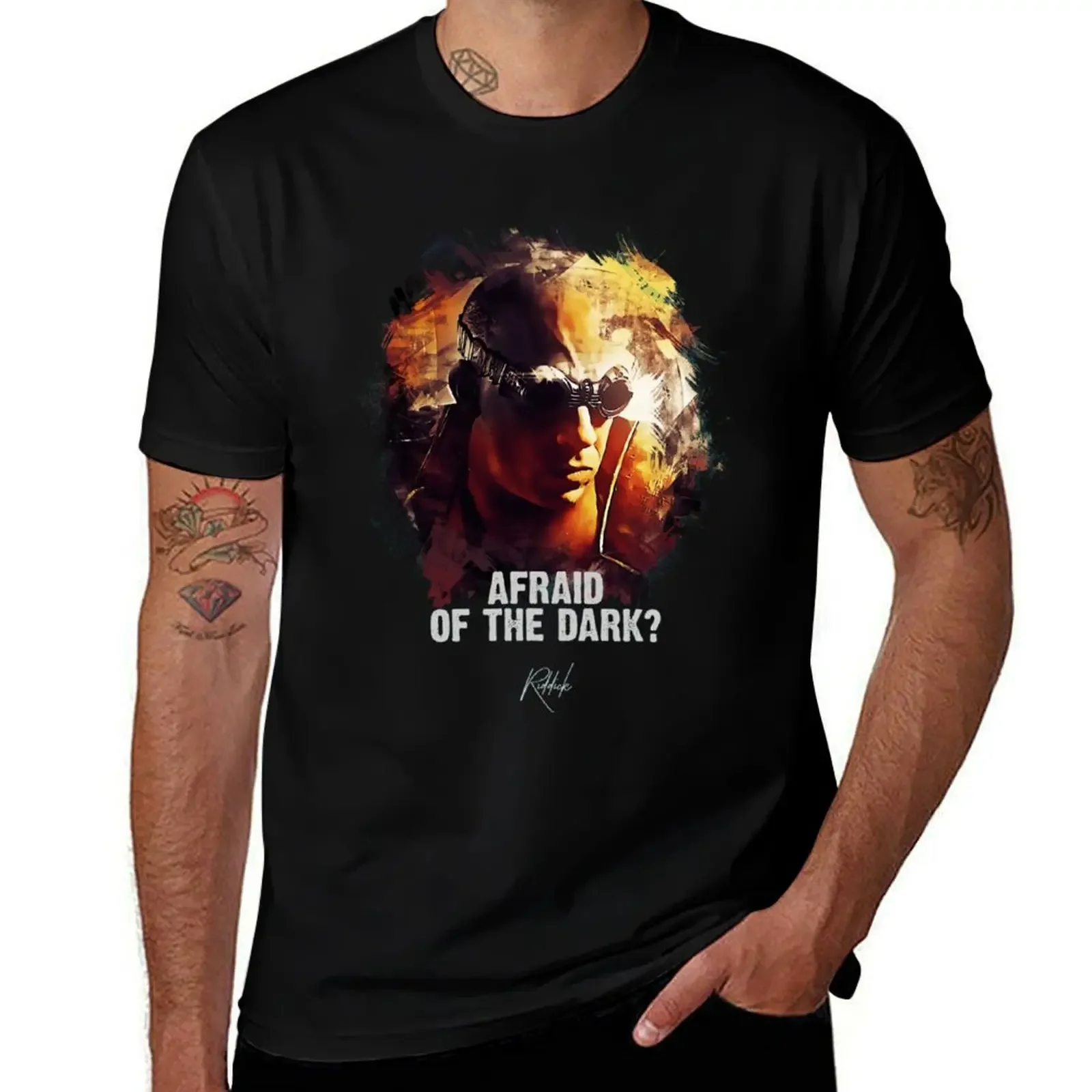 

Afraid Of The Dark - RIDDICK T-Shirt Funny t-shirt cheap stuff Anime t-shirt t shirts for men pack