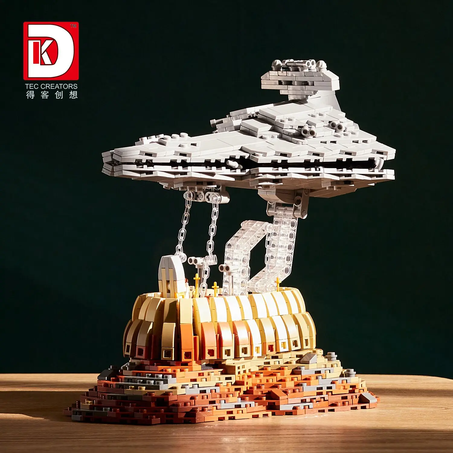 The Empire Over Jedha City Airship,Star Aircraft carrier 1563PCS Building Blocks Airplane Gifts For Adult Kids Model Set