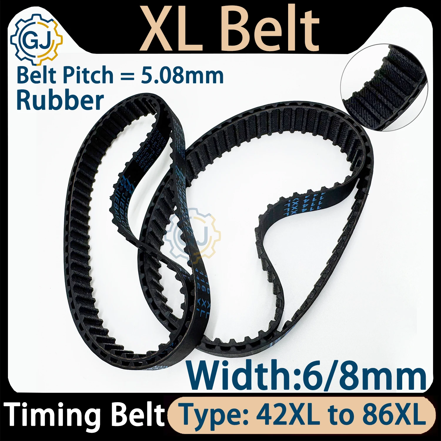 High Torque Rubber Timing Belt For Industrial Sashes And Drives_voghion.com