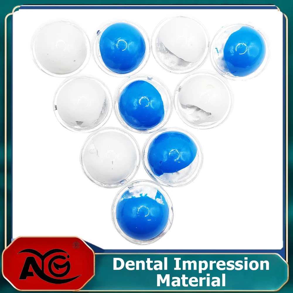 AG 10Pair Dental Impression Material Putty Molding Kit Clinic Use Silicone Putty Dental Impression Trays Kit