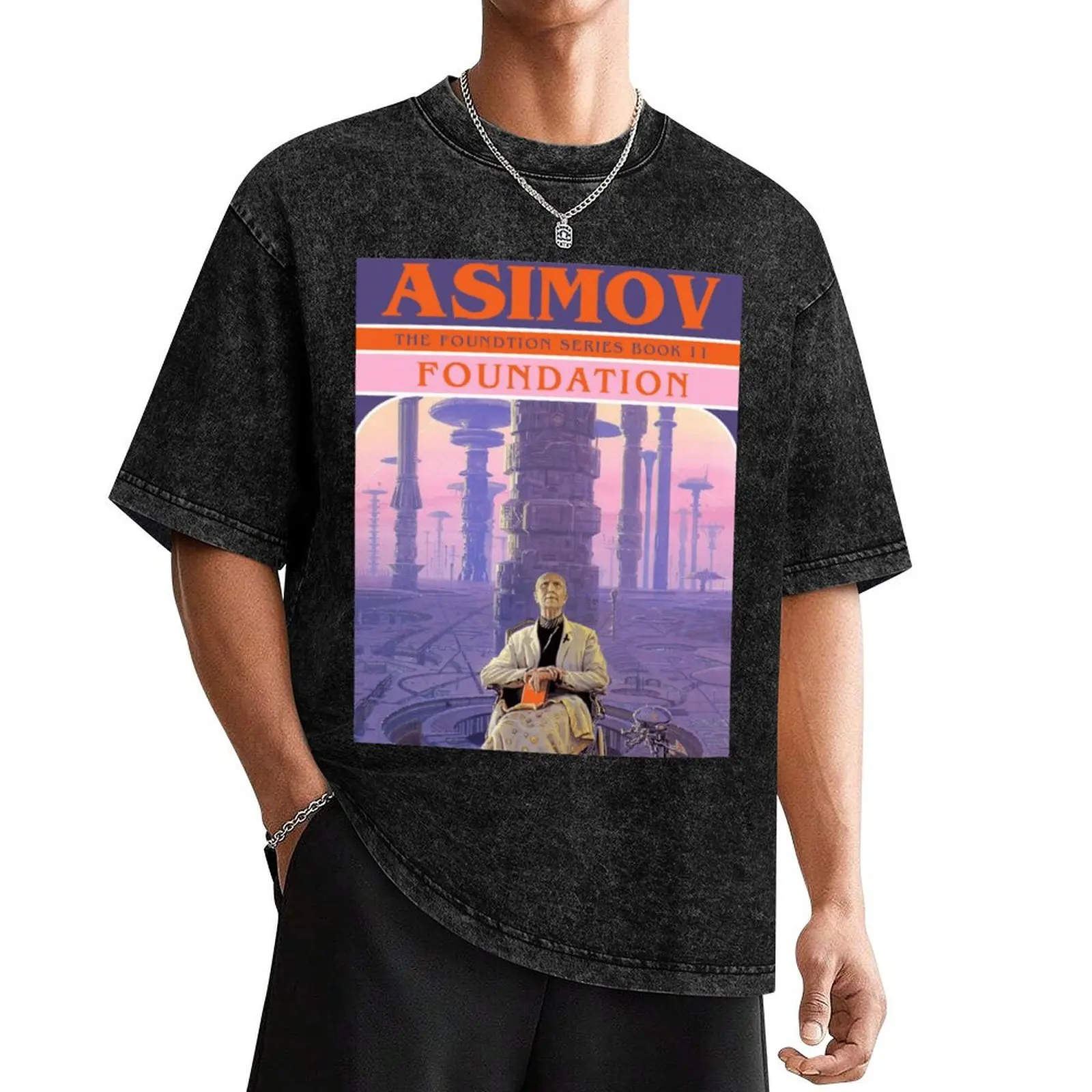 isaac Asimov Foundation isaac asimov T-Shirt designer shirts rapper graphic tees mens designer t shirt