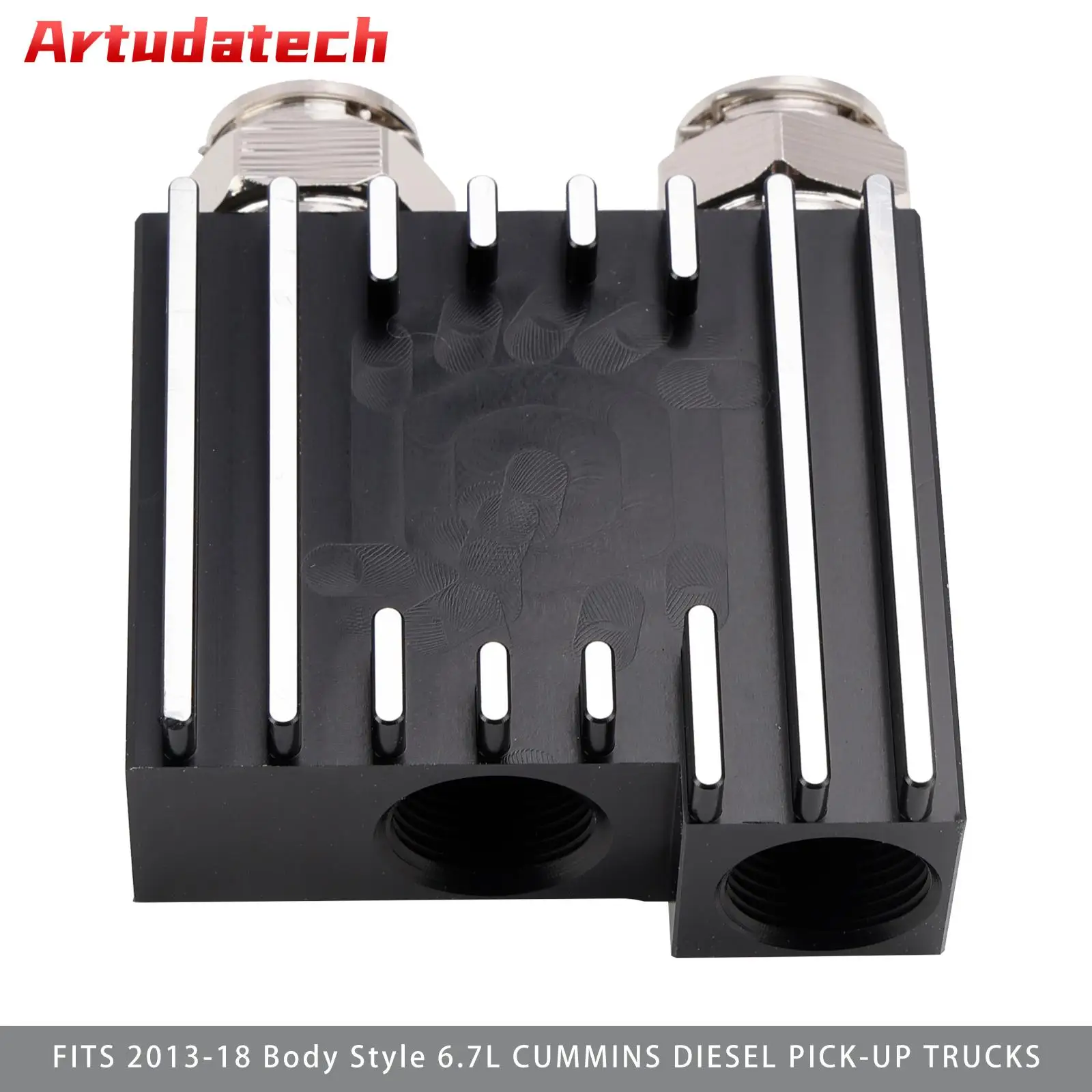 

Artudatech Transmission Cooler Thermostatic Bypass Upgrade For 6.7L Cummins 68RFE Car Accessories