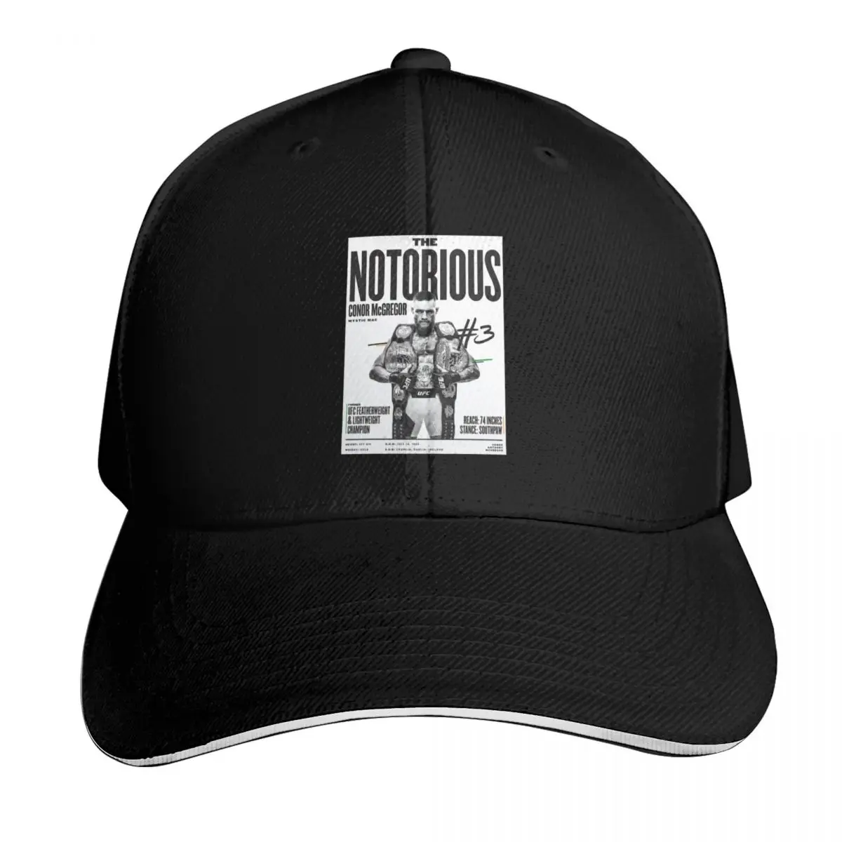 Connor McGregor Basic Baseball Cap Streetwear Hip Hop Trendy Vintage Retro Embroidered Lightweight Packable