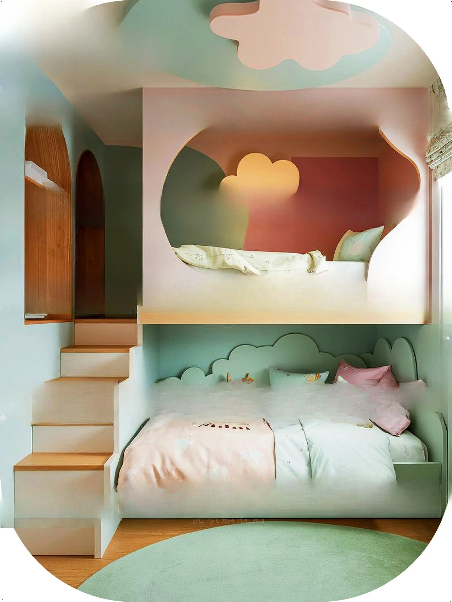 سرير أطفال الأخوات على وخارج b ed طبقة مزدوجة الوالدين والطفل يكون d دبوس من الخشب الصلب k الأشقاء الزرقاء على