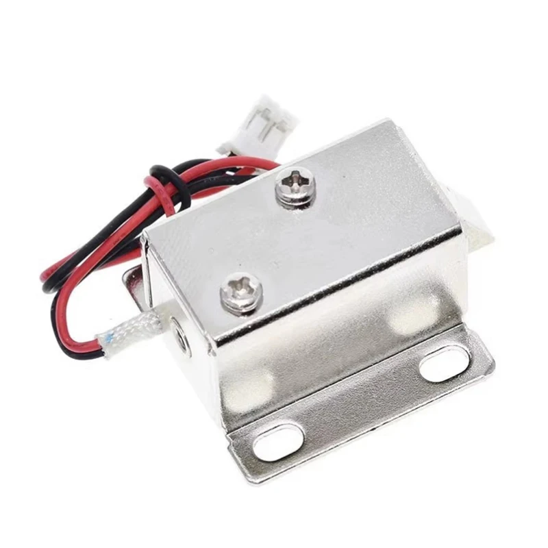 12V DC Mini 2728 Small Solenoid Lock Electromagnetic Electric Control Cabinet Drawer Lock Intelligent Auto Lock Home Improvement